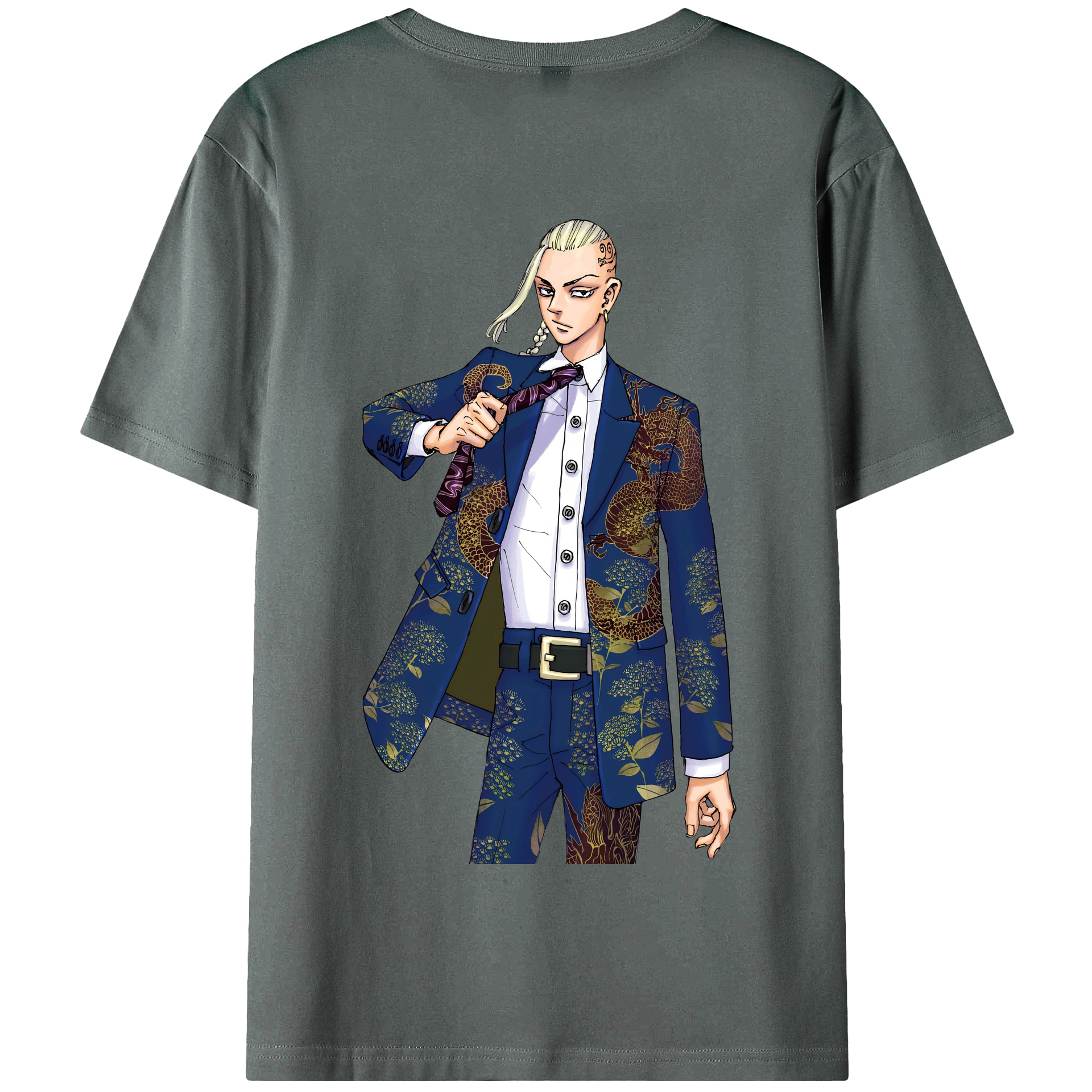 （画像用） 東京リベンジャーズ Tokyo Revengers 綿100％半袖Tシャツ（背面プリント）
